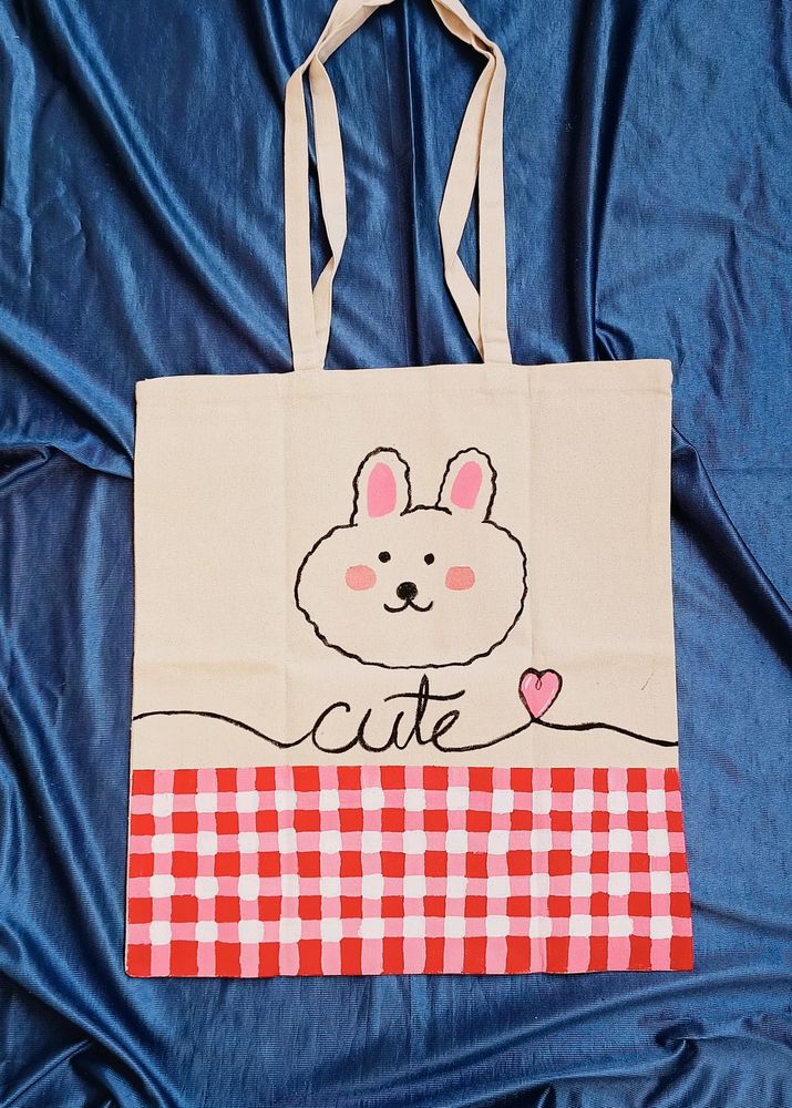 hand painted totebag
