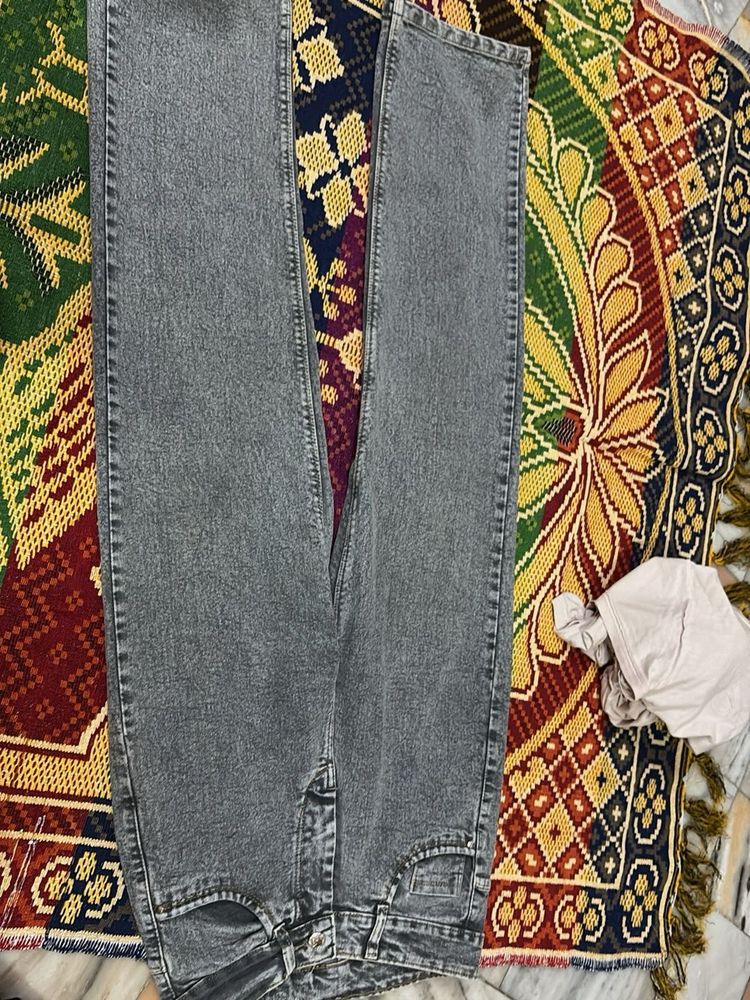 Stylish Grey Denim Jeans