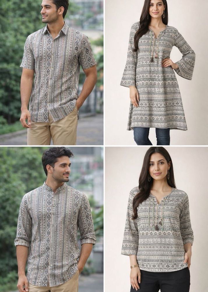 Smart and Vibrant Unisex Unstiched Fabric Style 7