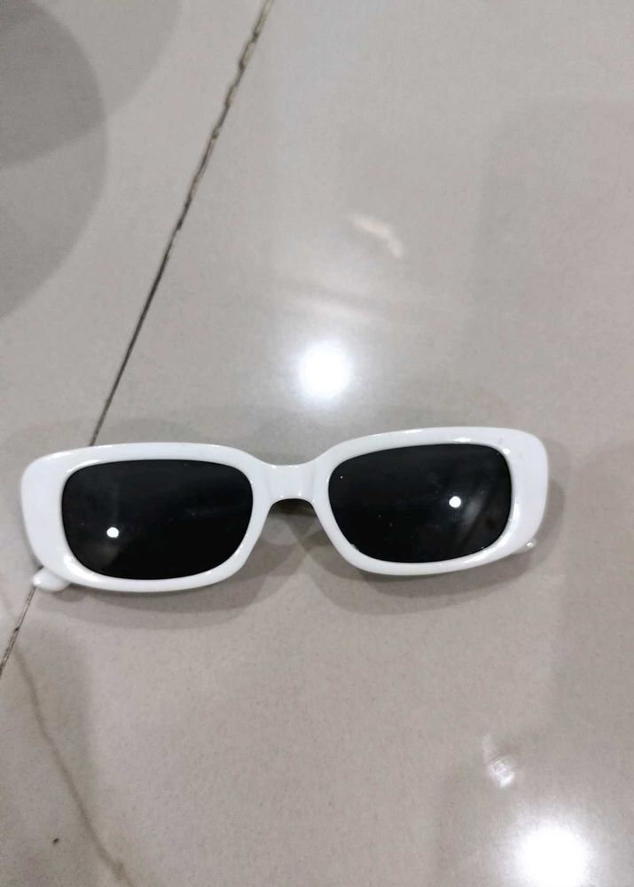 White Frame Sunglasses