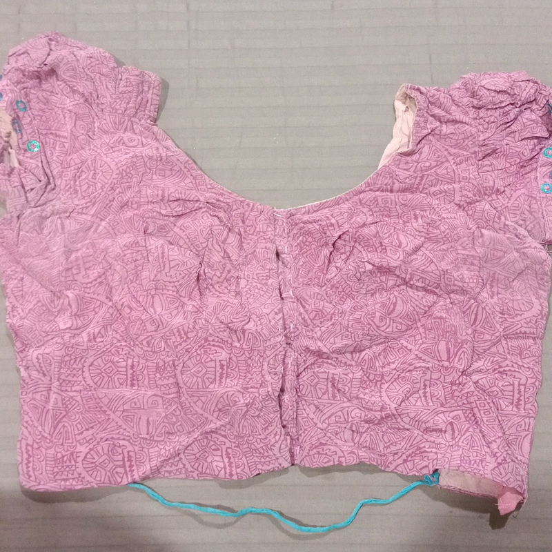 pink puff sleeve blouse