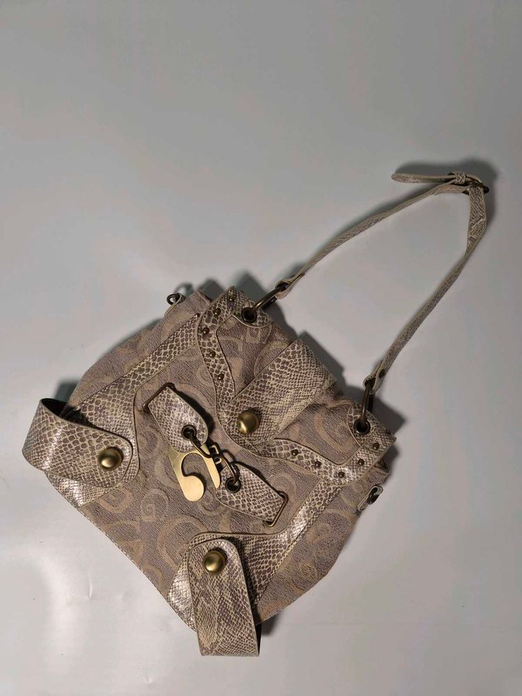 Y2K Guess inspired bag with snake print details