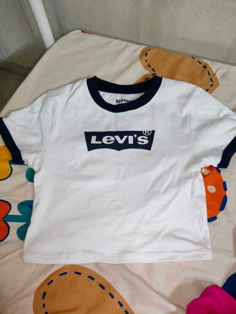 combo of two Levi's White T-Shirt