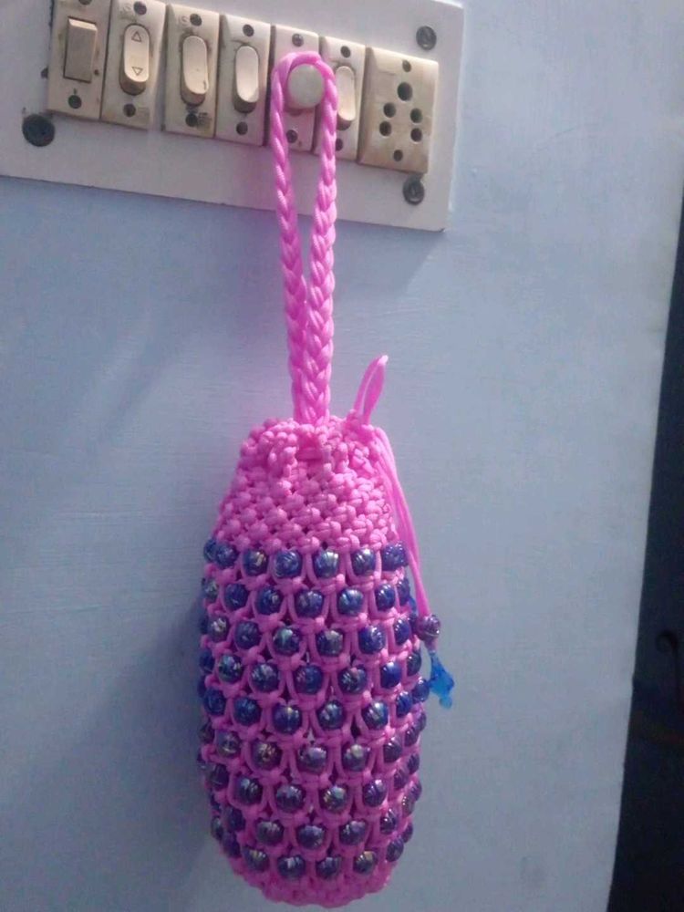 Handmade Beaded Crochet Pouch