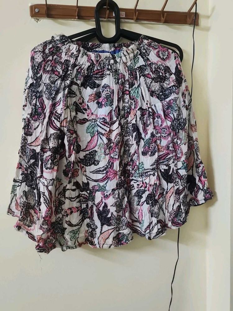 Boho mini skirt