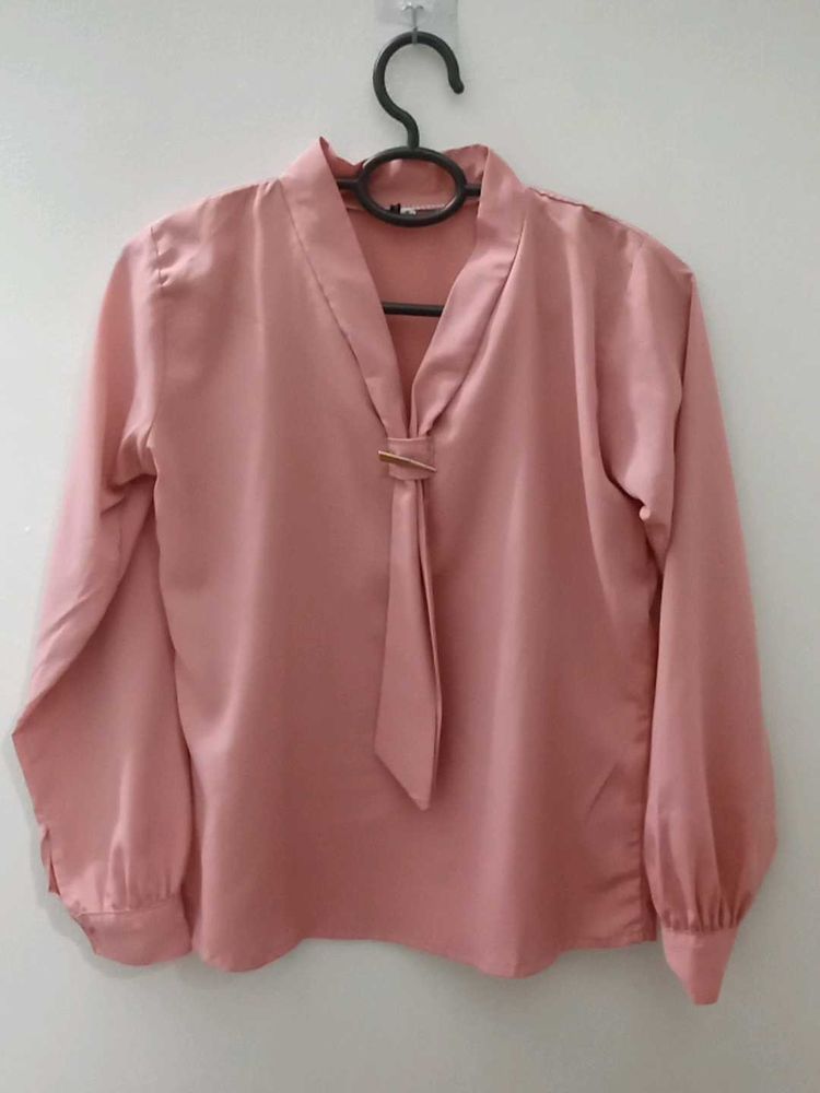 Peach Colour Formal Top - It Is New