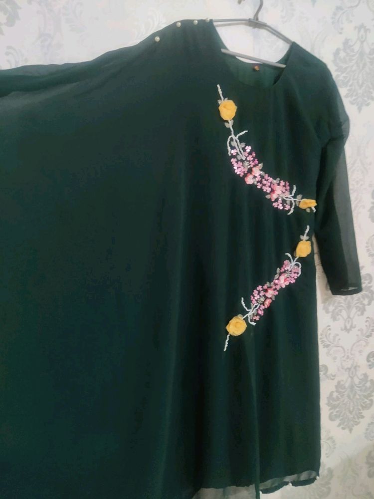 designer one sided kaftan kurti