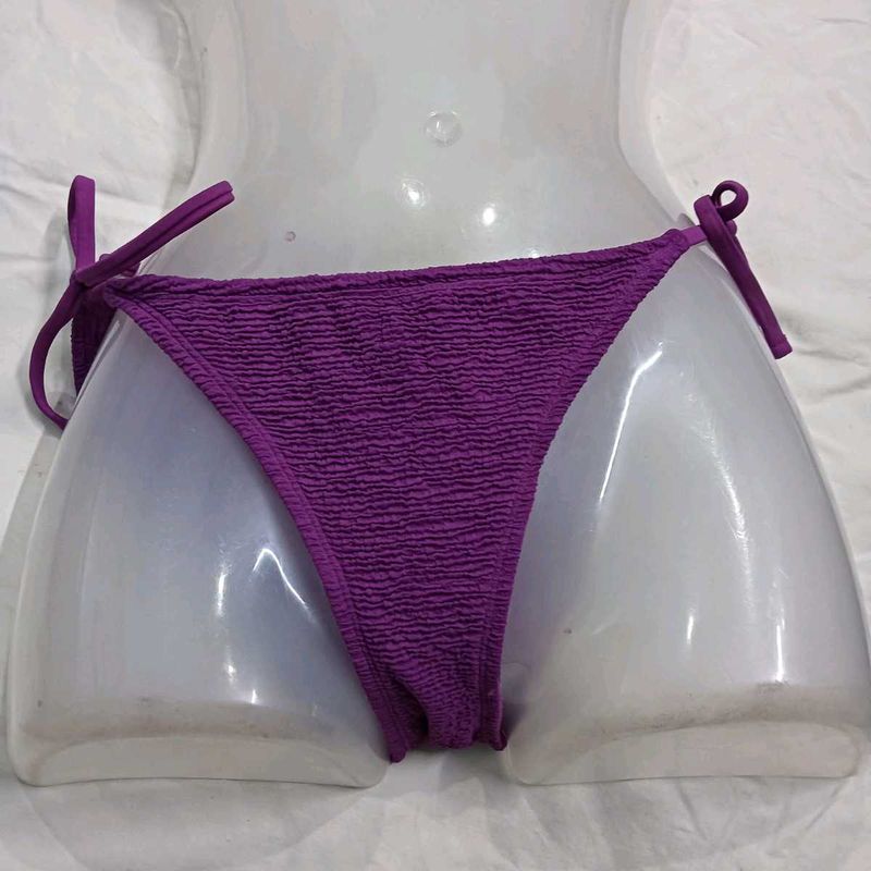Textured ⚛️Purple Bikini Bottoms