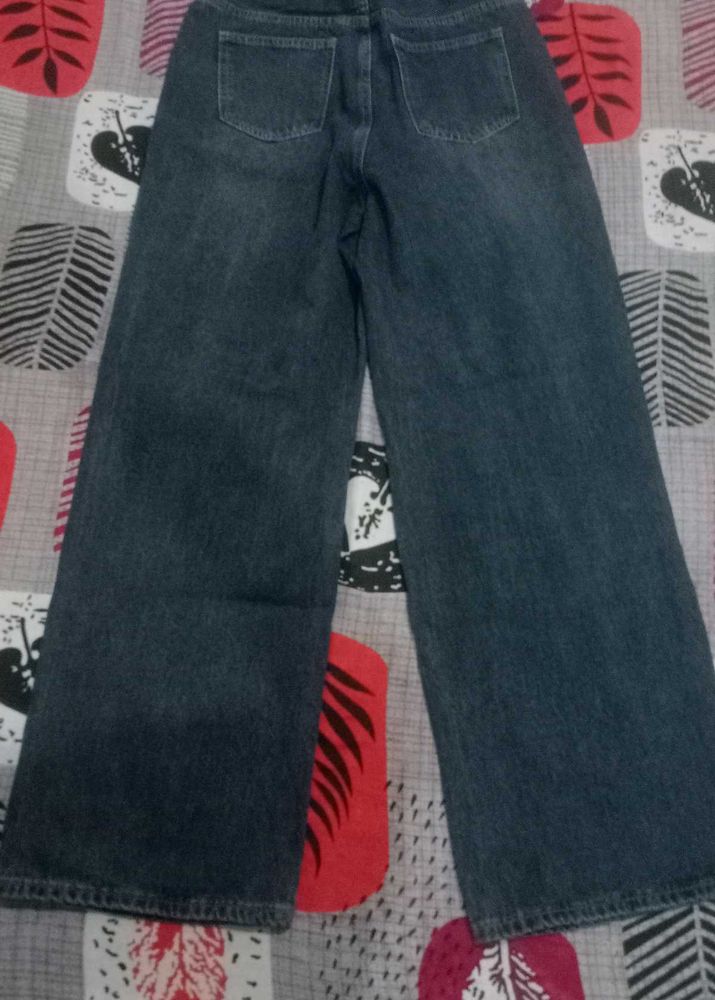 Wide Leg Denim Jeans