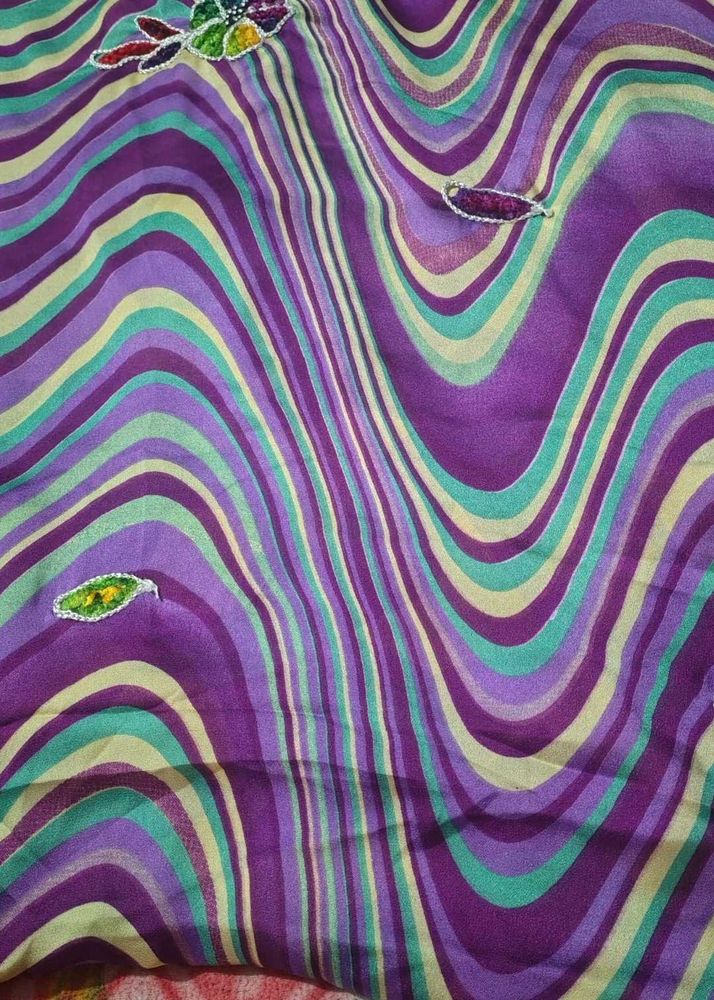Colorful Striped Saree