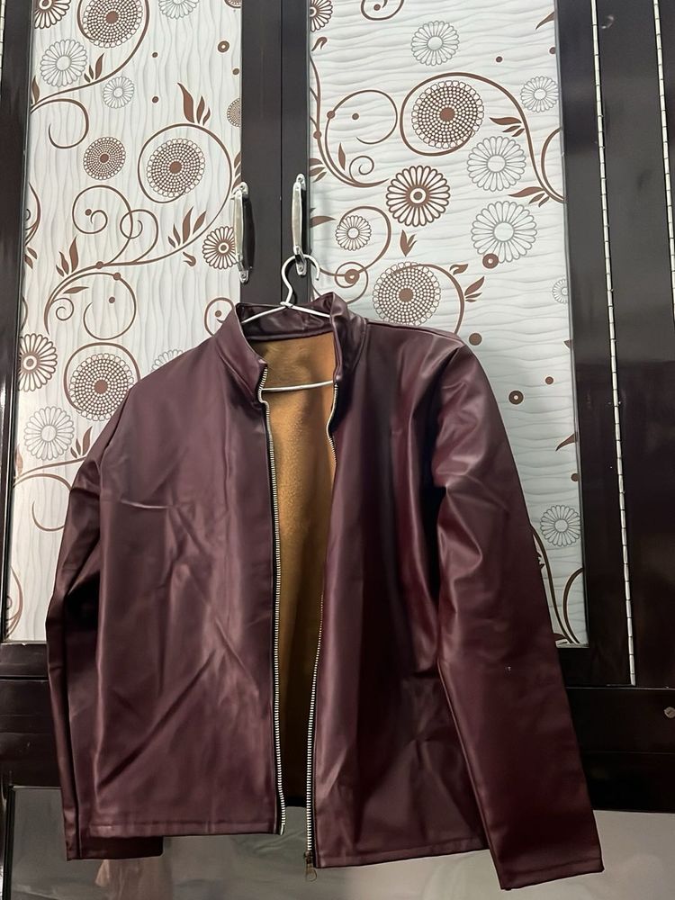 Men's Faux Leather Jacket