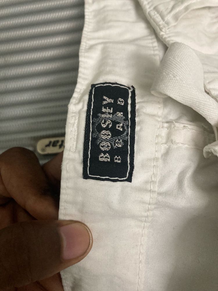 White BOOSLEY Cargo Pants
