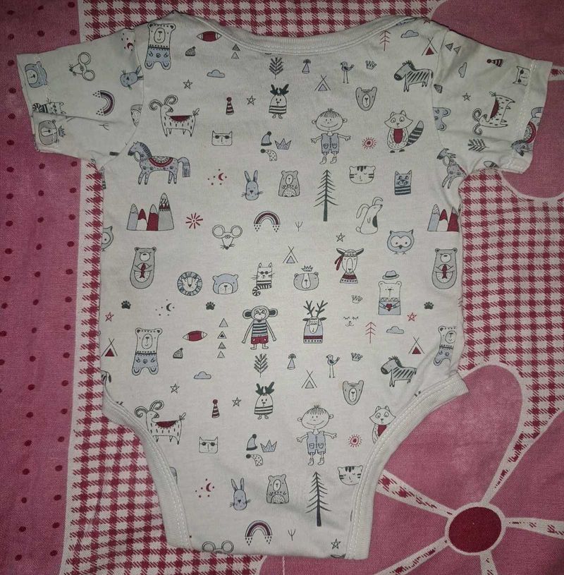 Cute Woodland Print Baby Bodysuit