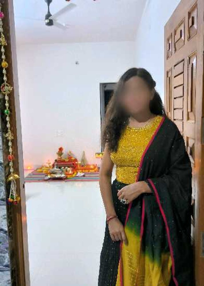 skirt &amp;  crop top with duppata