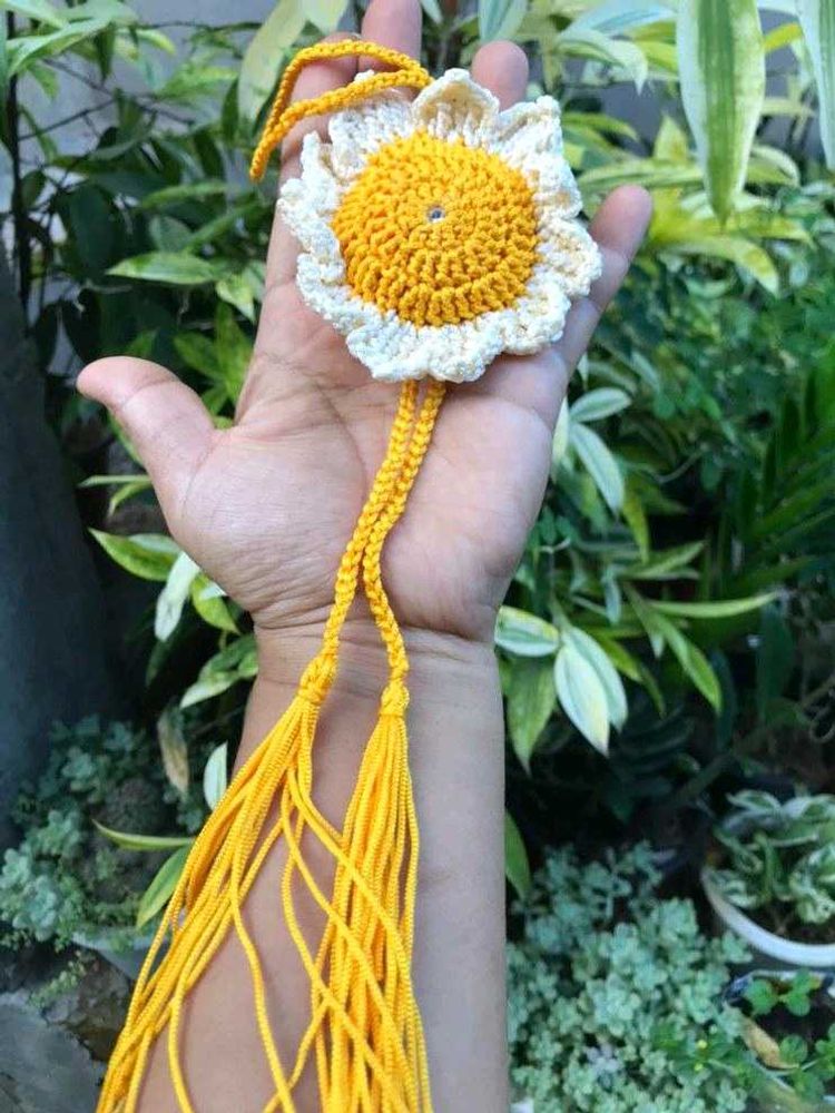 Handmade Crochet hanging flower