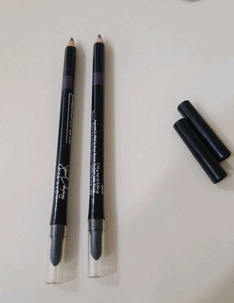 Avon Professional Kohl PLUM Eye Liner Pencil Set