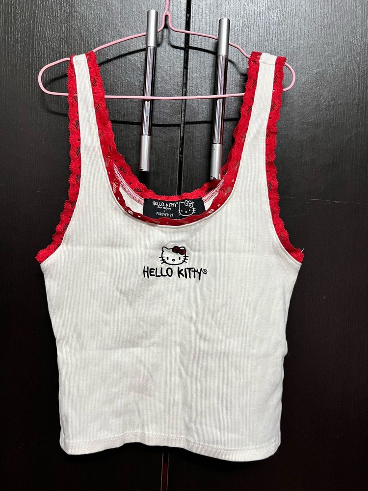 Hello Kitty Ribbed Tank Top