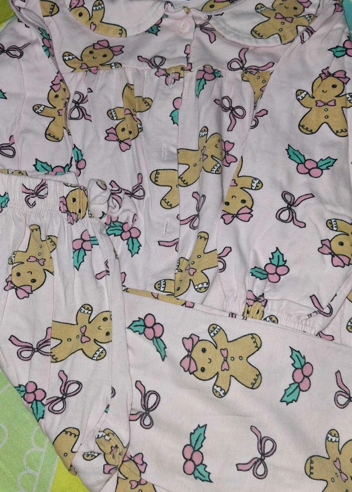Cute Gingerbread Man Pajama Set
