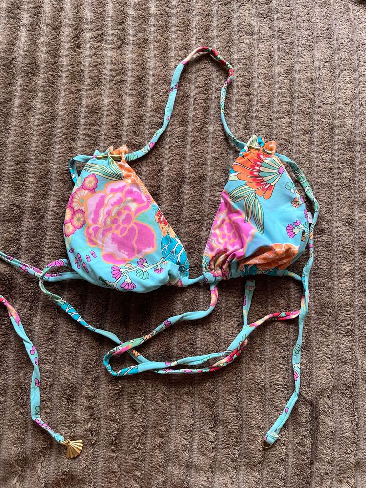 Floral Print Paded Bikini Top