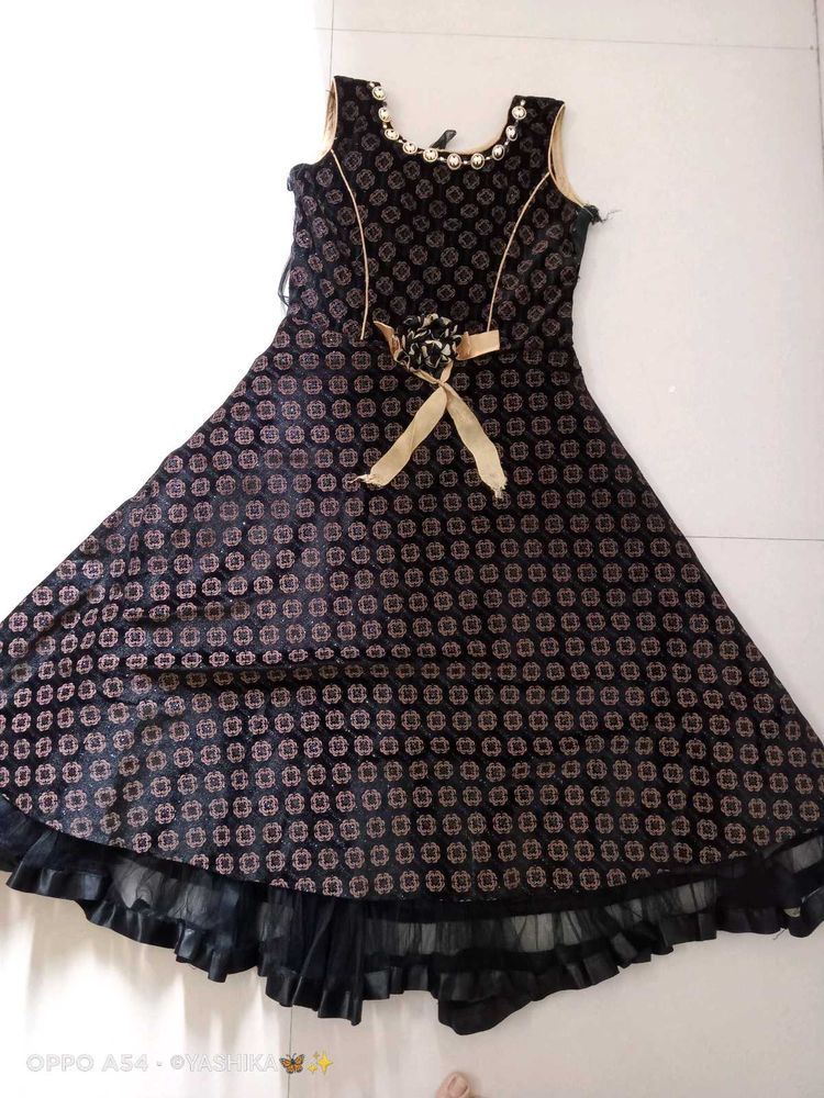 Black Golden Frock