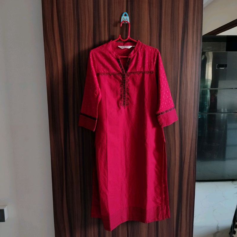 Deep Red BIBA Kurta ❤✨