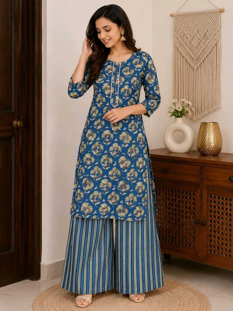 beautiful kurti plazo set