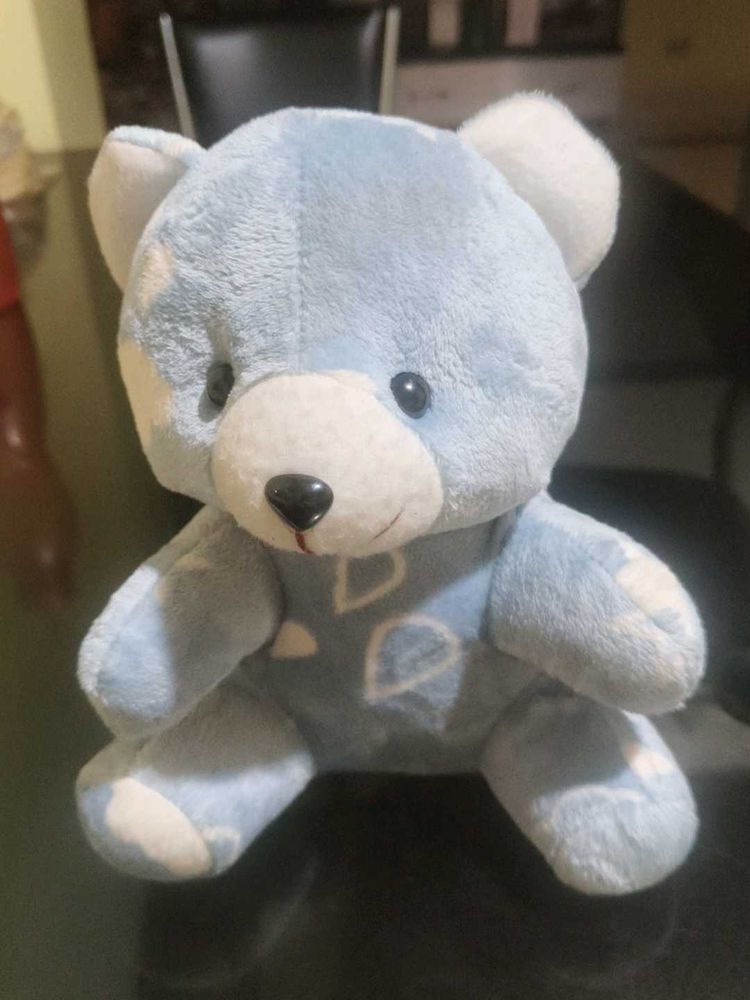 Adorable Blue Teddy Bear Plush