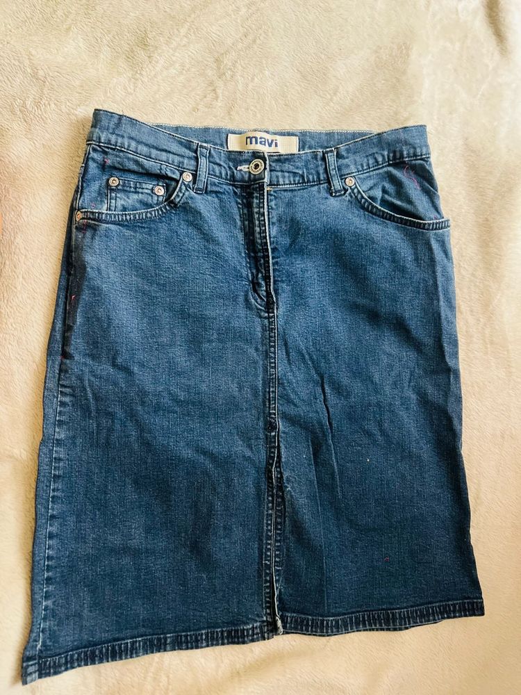 Mavi Denim Skirt