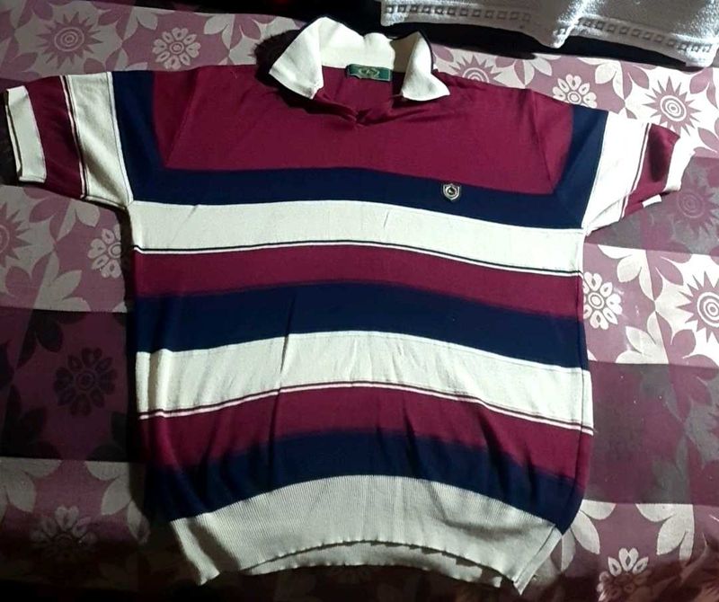 Stylish Colorblock Polo Tshirt