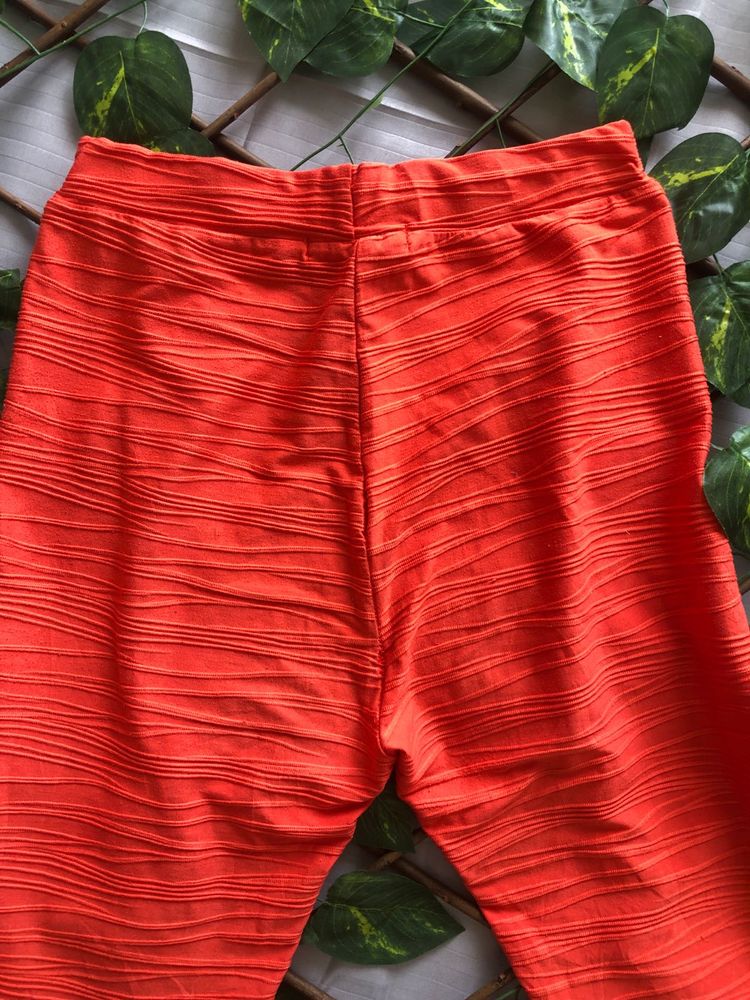 Vibrant Textured Orange legging