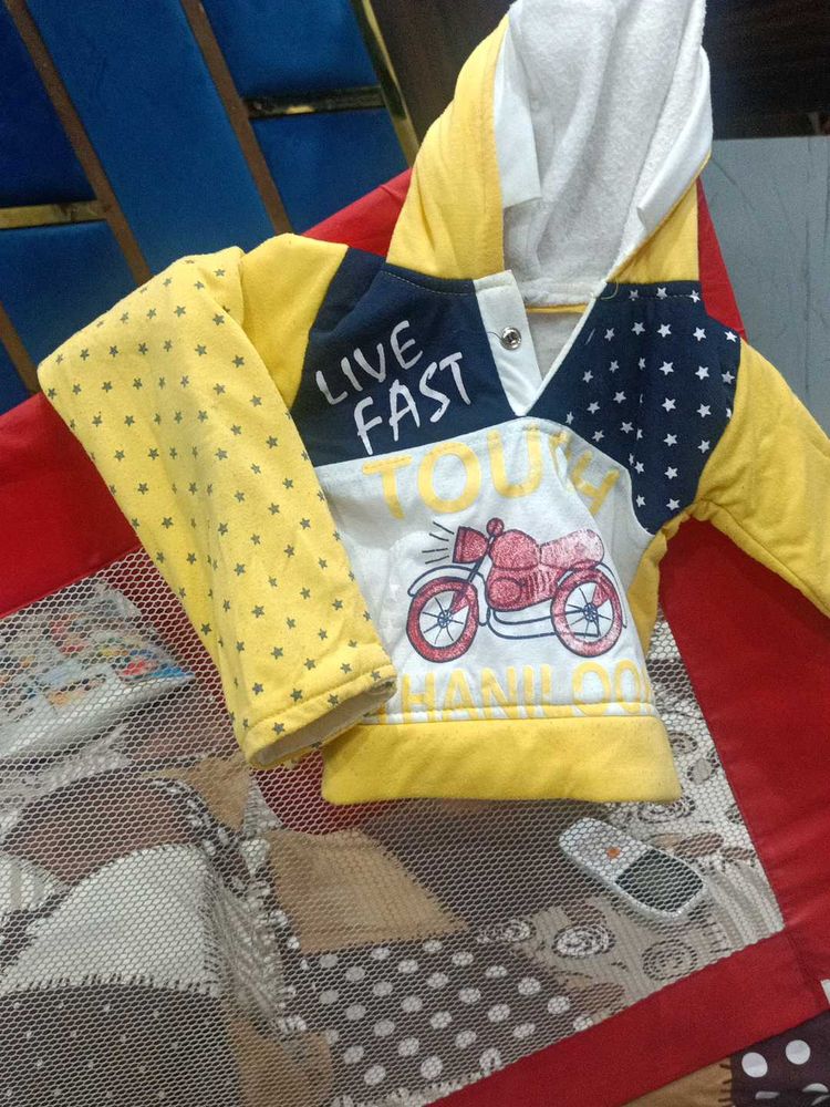 Baby Girls Yellow Hoodie
