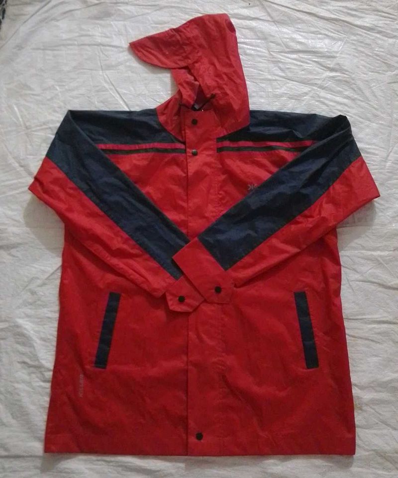 Red &amp; Navy Rain Jacket
