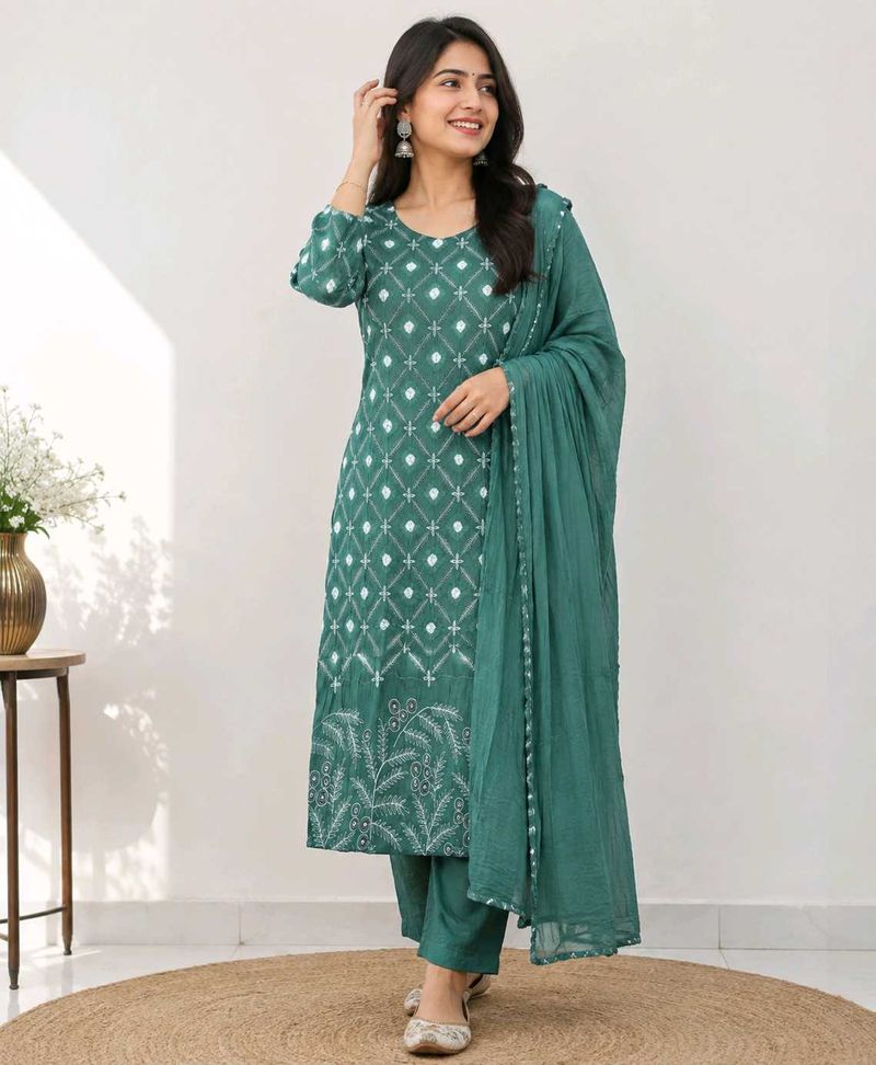 original bandhani dress matiriyal 👗
