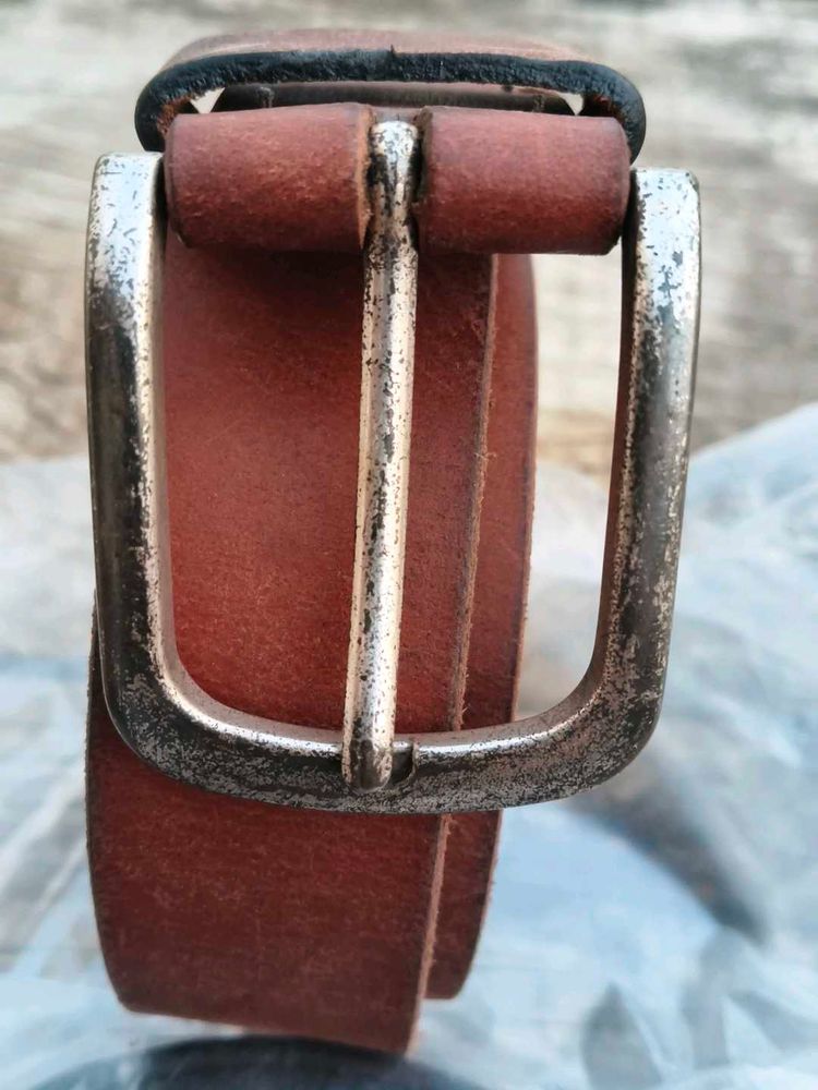 Classic Brown Leather Belt