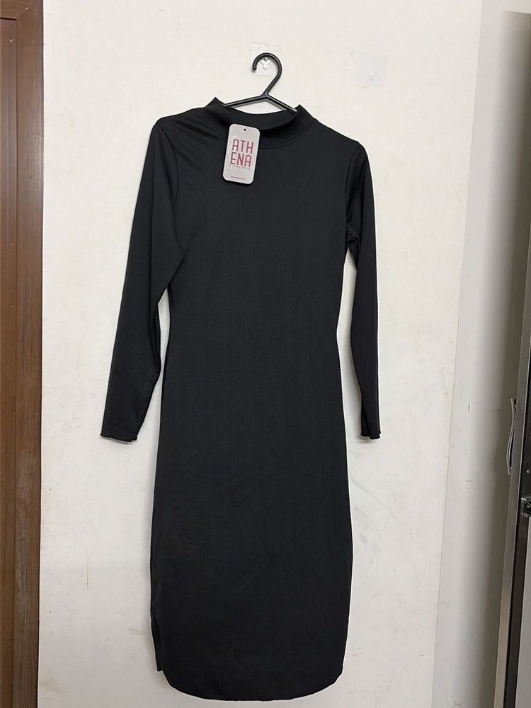 Classic Black Long Sleeve Dress