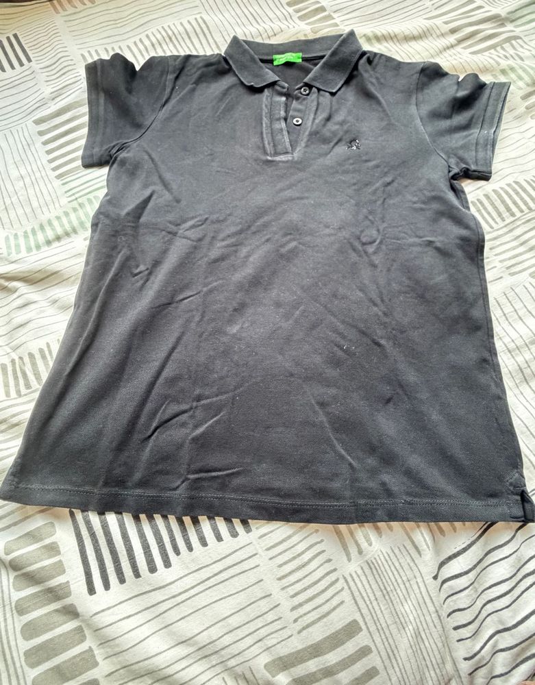 Benetton Dark Grey Polo Shirt