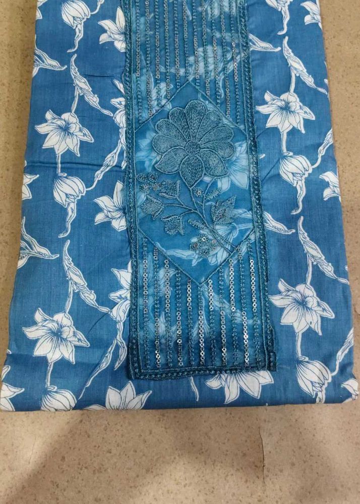 Beautiful Blue Floral Kurta Set