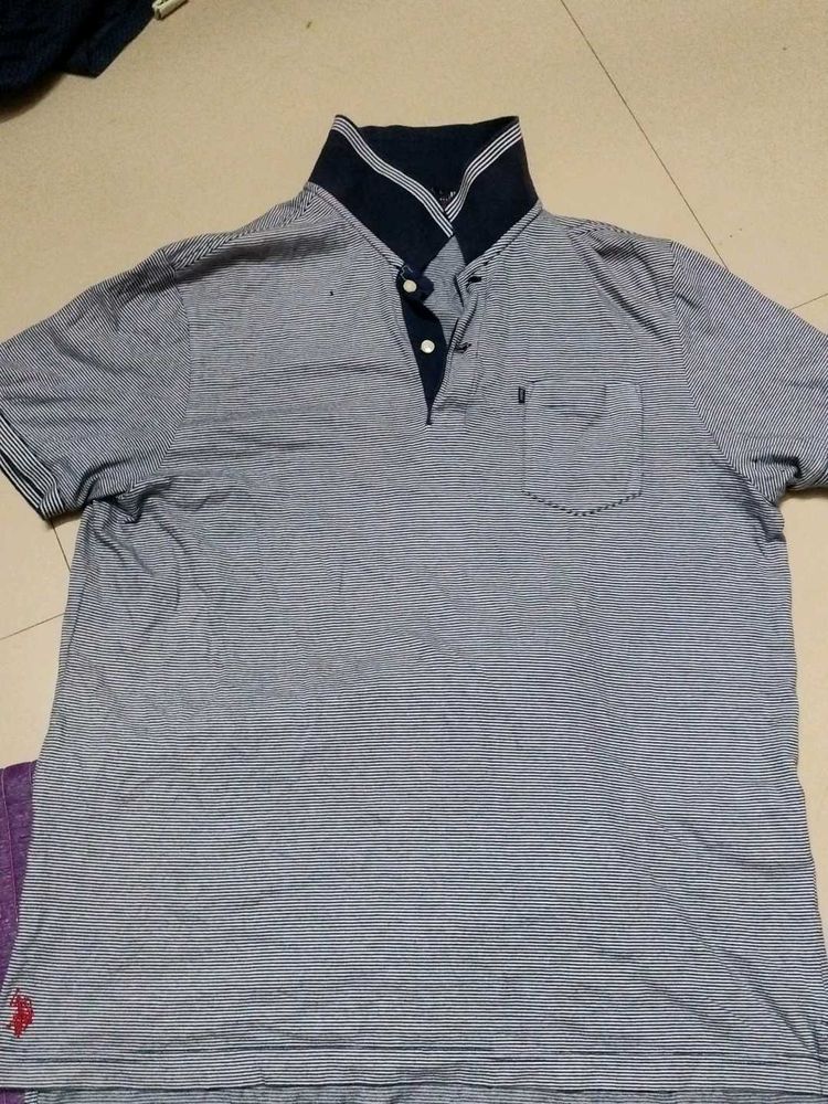 Men's Striped Polo Shirt