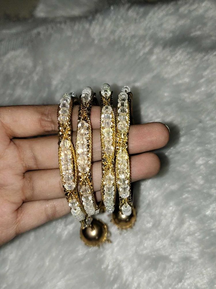 Golden Jhumka Bangles