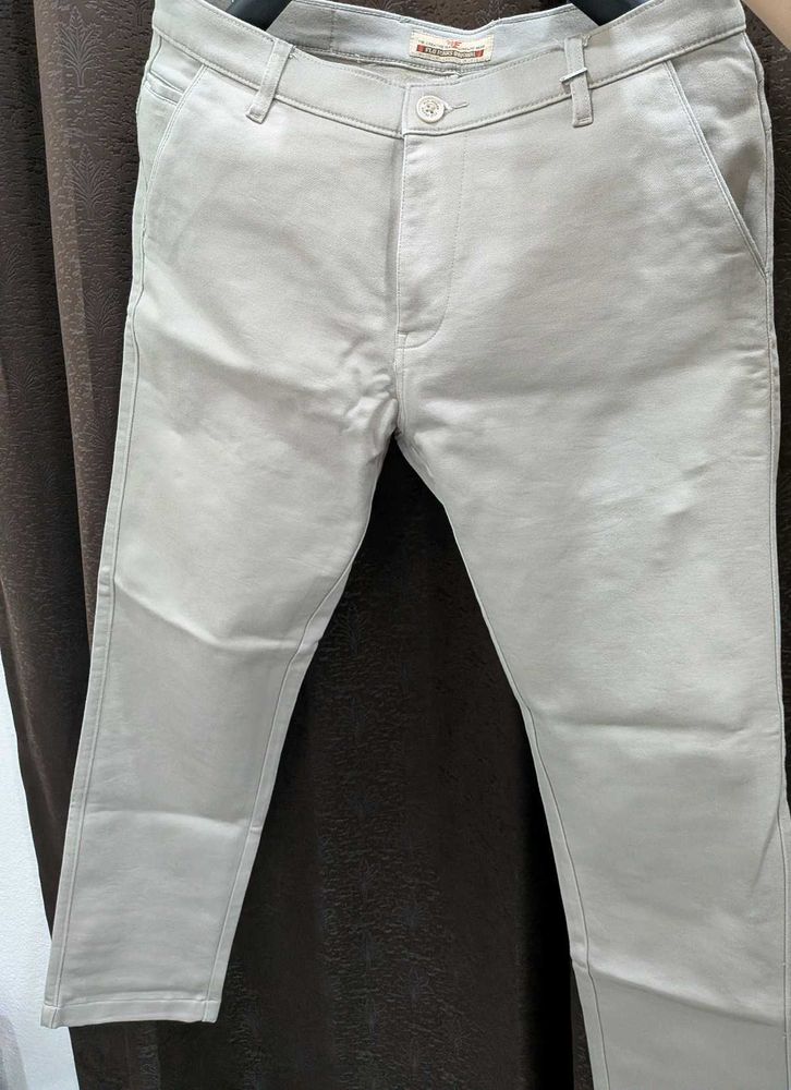Men's Light Grey Chinos