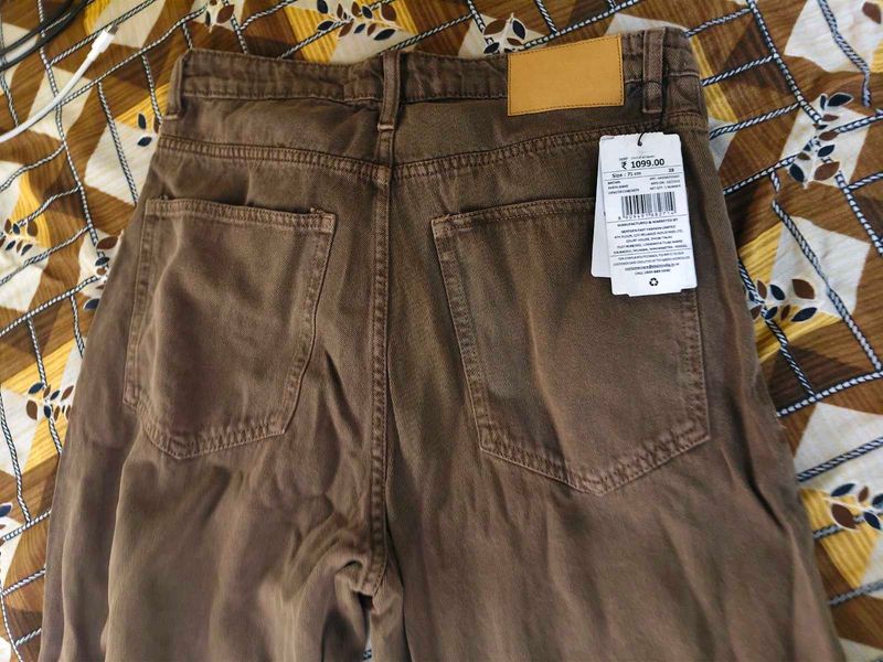 Brown Wide Leg Jeans - New with Tag