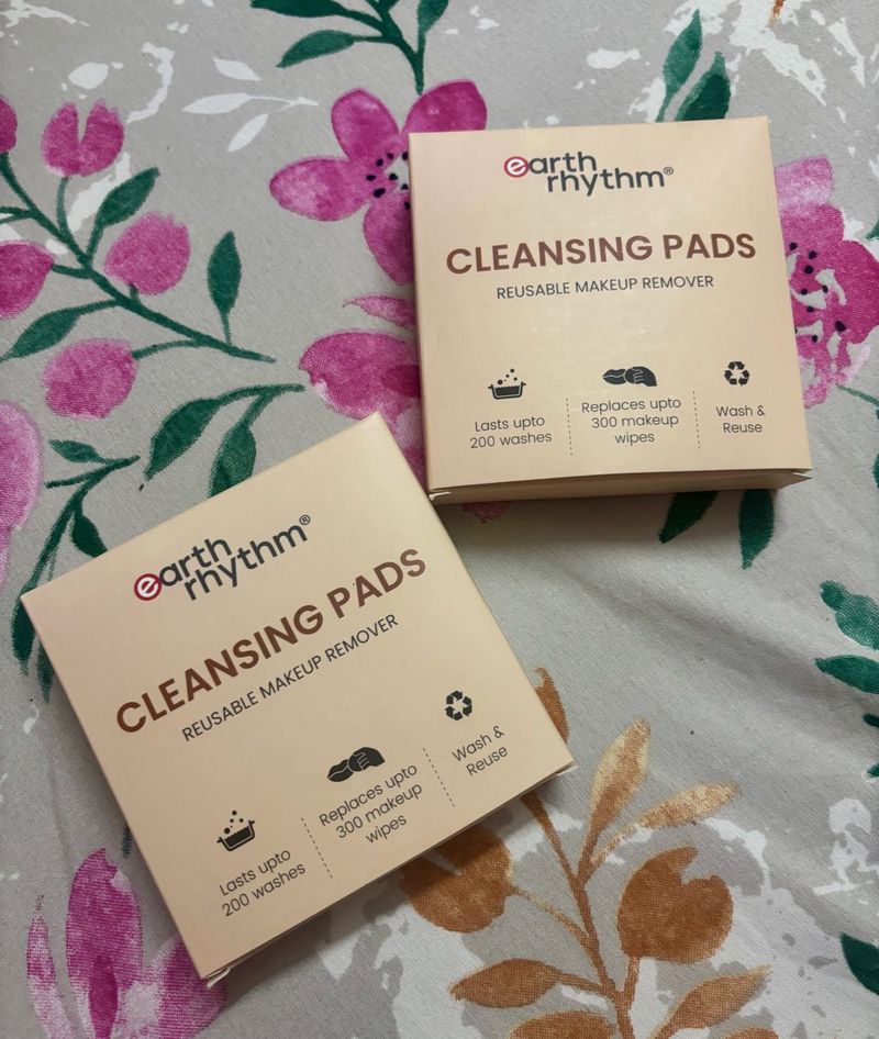 Earth Rhythm Reusable Makeup Remover pads  - 3 Pcs