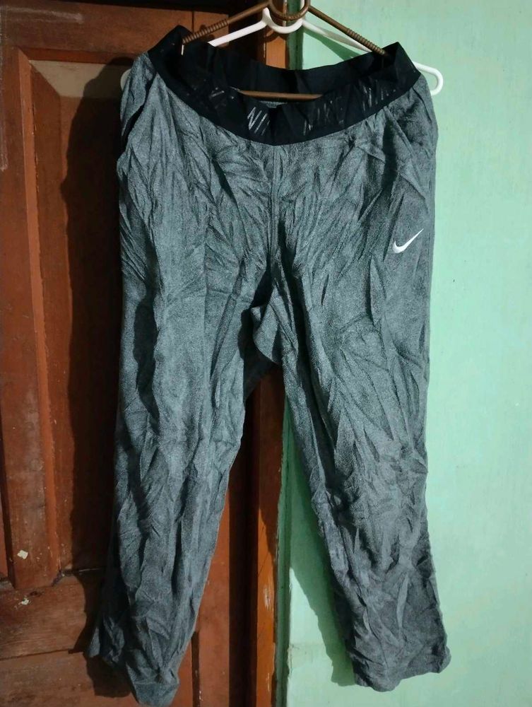 length 35half,Nike Grey Athletic Pants