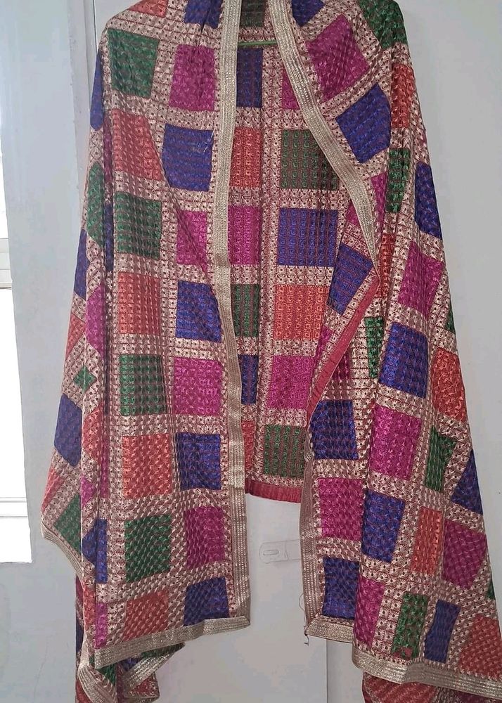 Pure Phulkari Duppata