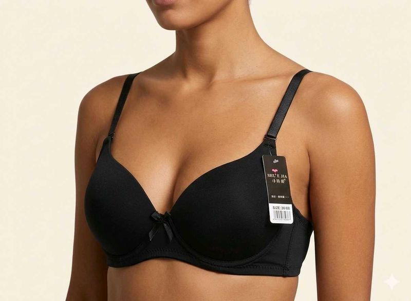 Comfortable Black Everyday Bra