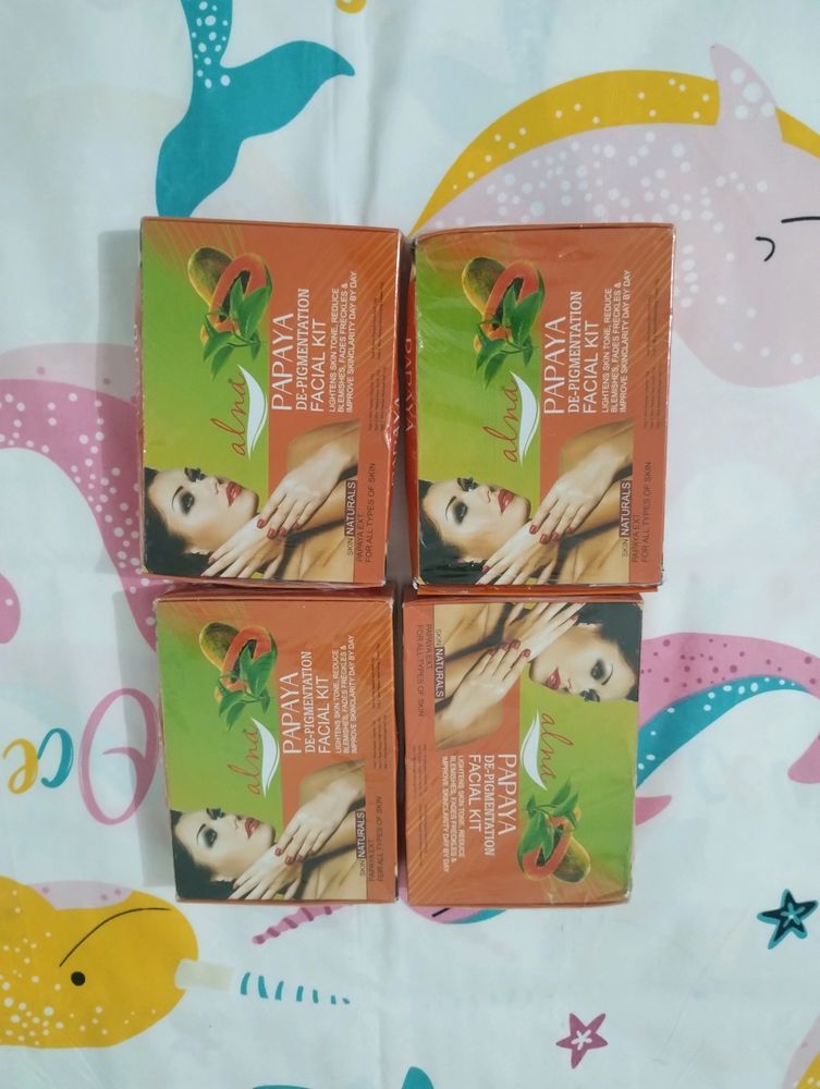 Alna Brand Facial Kit Combo Pack Of 4.