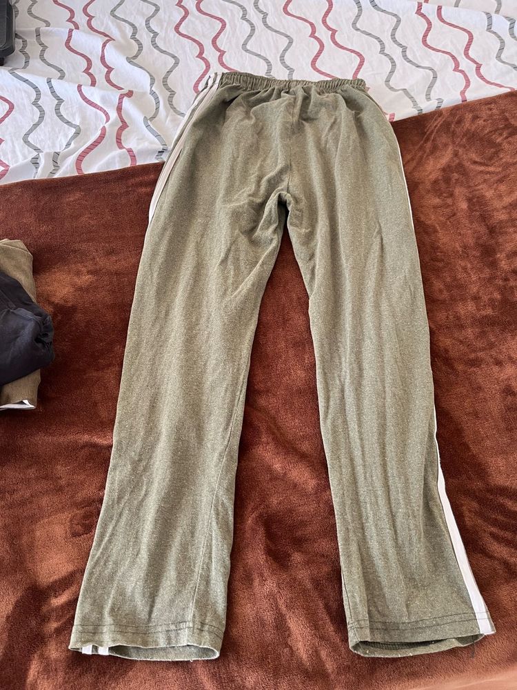 Comfortable Olive Green Track Pants