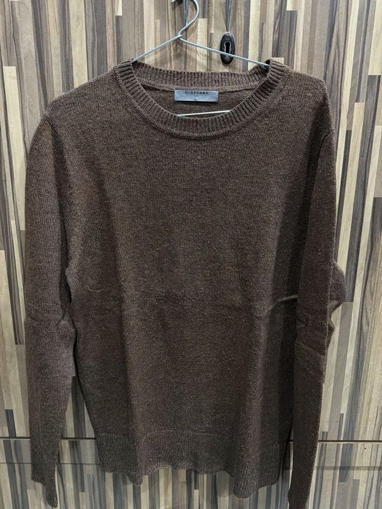 Giordano Brown Knit Sweater