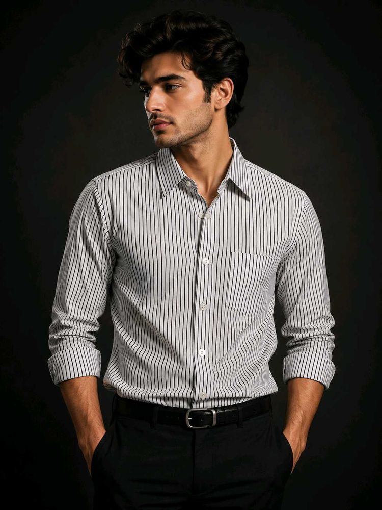Men's Striped Formal Shirt