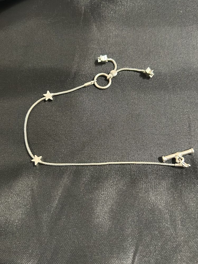Silver Star &amp; Cannon Charm Bracelet